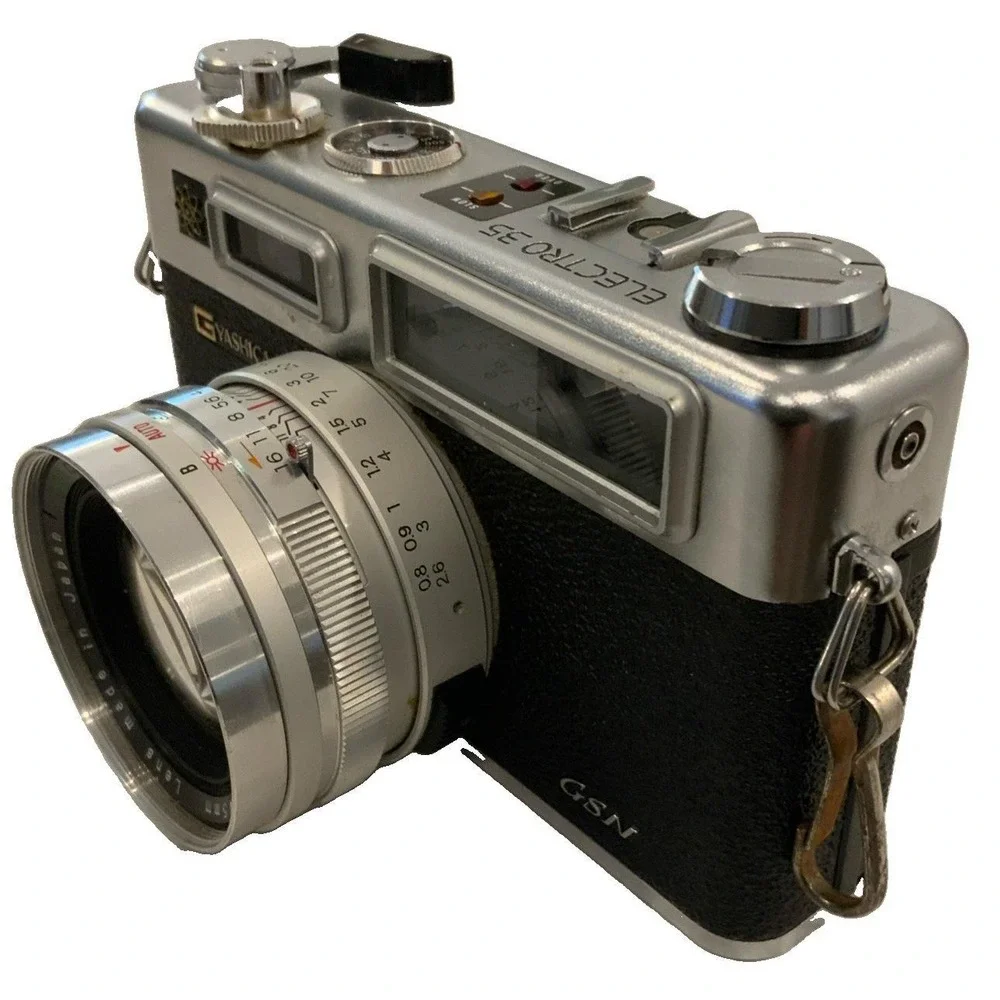 Yashica Electro 35 GSN Rangefinder Film Camera Color-Yashinon DX 45mm f1.7 Lens